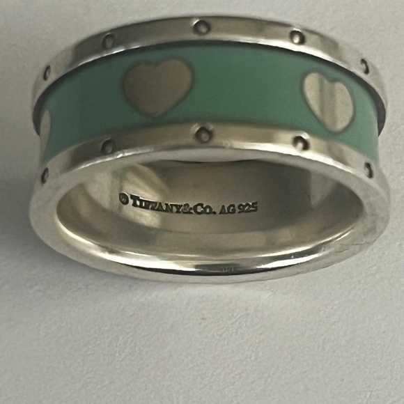Tiffany & Co. Enamel Heart Band - Picture 2 of 6